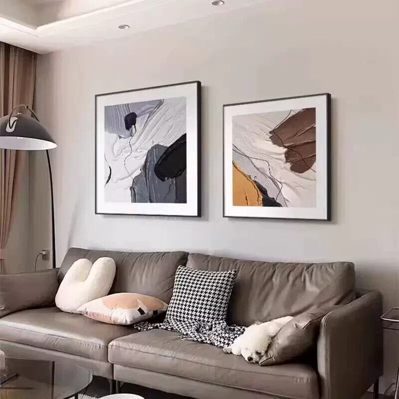 现代轻奢抽象客厅装饰画沙发背景墙挂画简约饭厅餐桌饭厅卧室壁画