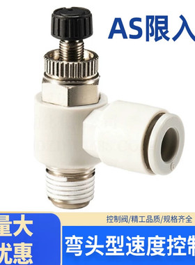 AS限入式弯头节流阀调速控制阀AS1201F/2201F-M5/01/02-04/06/08S