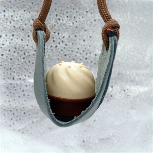 投石索原始远古投石器抛石索甩石鞭户外复古飞石索