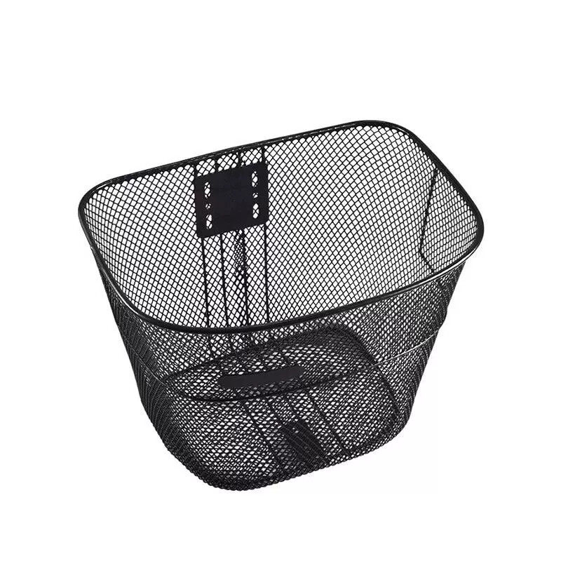 自行车篮子前车筐带盖前篮加粗后车筐女生后座架加厚自行车筐后座