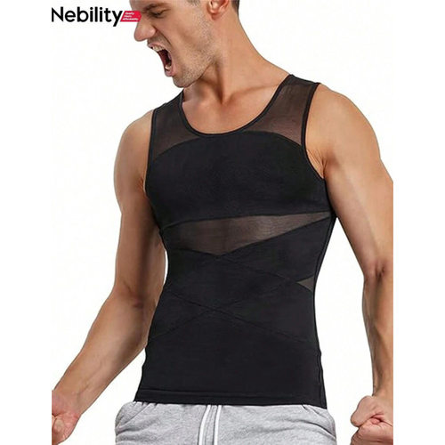 E 59613 Men's Slimming Compression Vest 男士塑身背心跨境