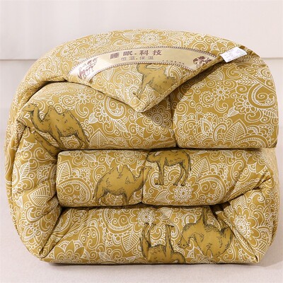新款驼毛被加厚保暖冬被单双人保暖驼绒被春秋被学生宿舍被子被芯