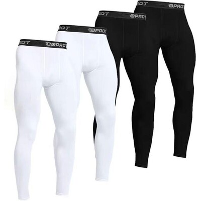 2 or 4 Pack Men's Compression Pants Running Tights Workout