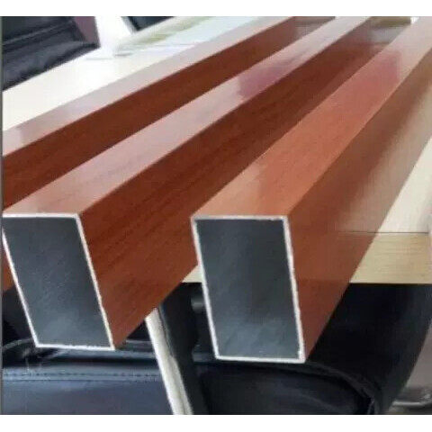 厂家供应高仿木纹铝管 木纹铝方管 木纹铝合金方管30*50*80*100mm