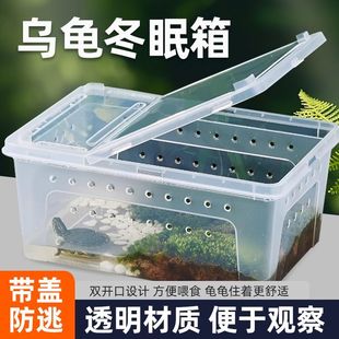 乌龟冬眠盒子吸水树脂箱专用垫材爬宠椰土箱黄缘巴西龟过冬用品