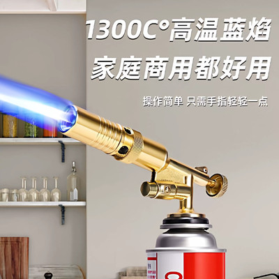 卡式喷枪家用便携喷火枪家用烧猪毛专用卡式气罐户外点碳点火器