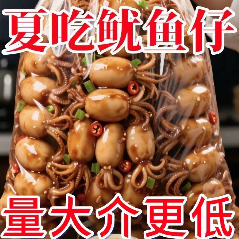 太便宜】特级带籽鱿鱼仔丝香辣烧烤海鲜墨鱼类宿舍零食非成人奶粉