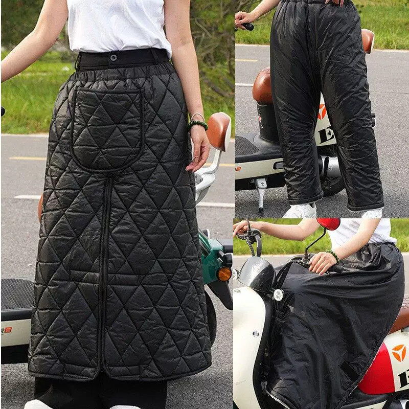 跨骑保暖围裙一片式分腿护膝代驾挡风被护腿防风防寒防冻後座盖腿