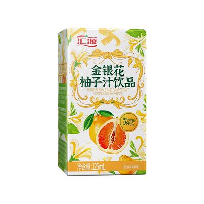 汇源100%果汁125ml金银花柚子汁 【临期】