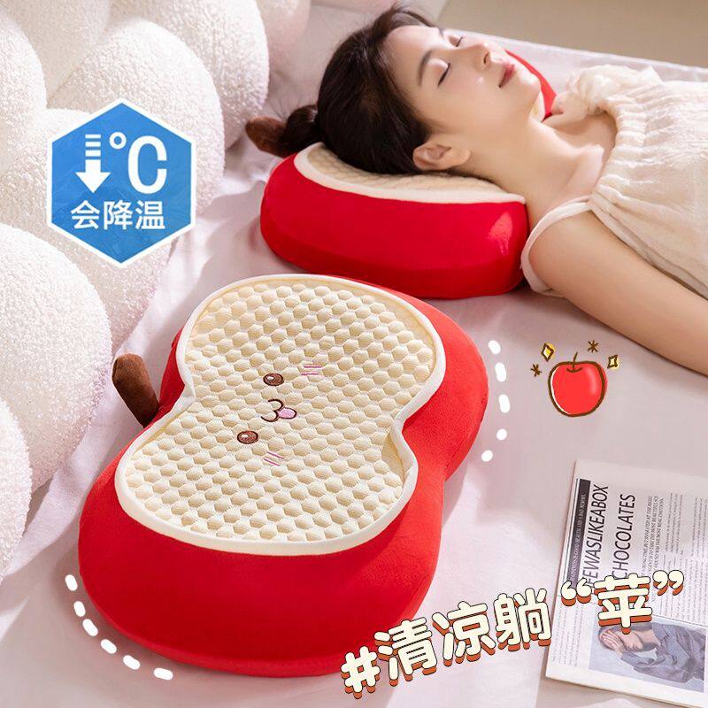 宿舍记忆棉儿童枕头大人专用枕芯护颈椎助睡眠夏季学生男女猫肚皮