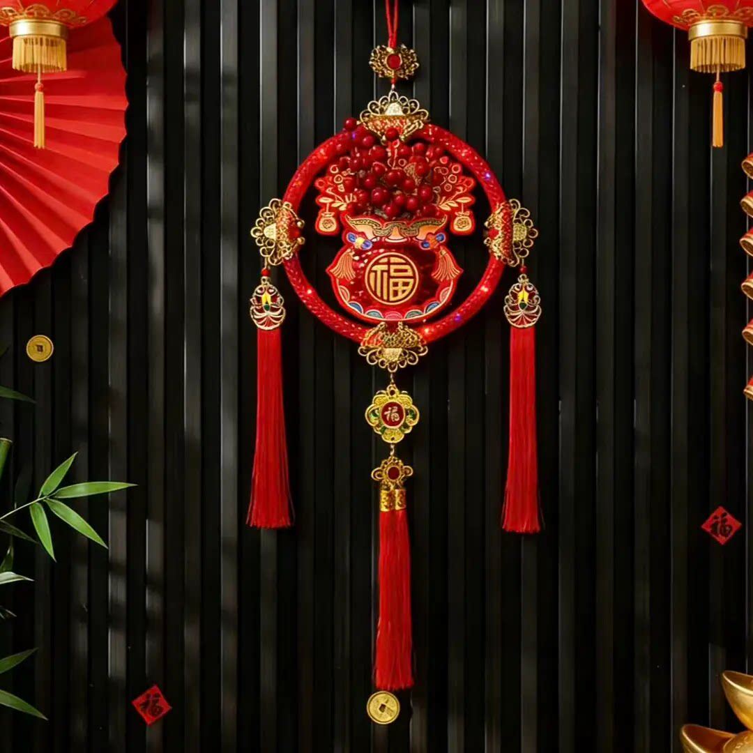 【新款代代有福】双福2026马年爆款室内灯笼挂件乔迁喜庆中国结