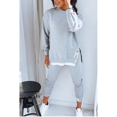 Autumn Winter Casual Loose Sweatshirt Long Pants Two Piece