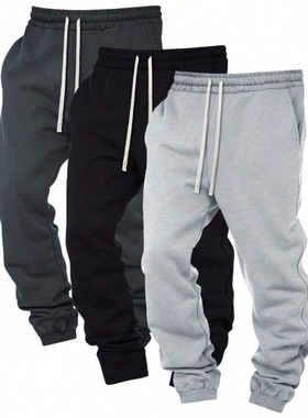 L 66243 Solid vintage men's sweatpants 纯色复古男士运动卫裤