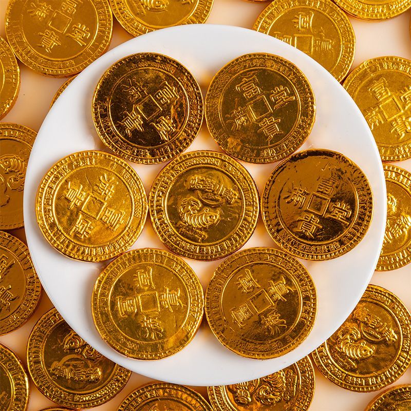 过年送礼蜡笔小新金币巧克力儿童喜宴糖果零售零食休闲聚会