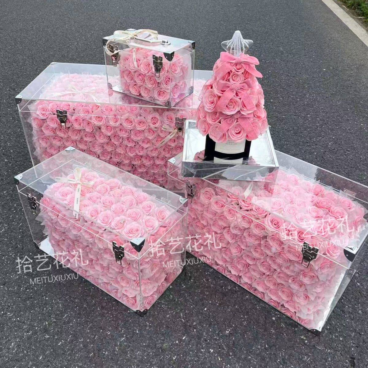 永生花摆件客厅茶几装饰搬新家乔迁新居礼物成品送女友情人节礼物
