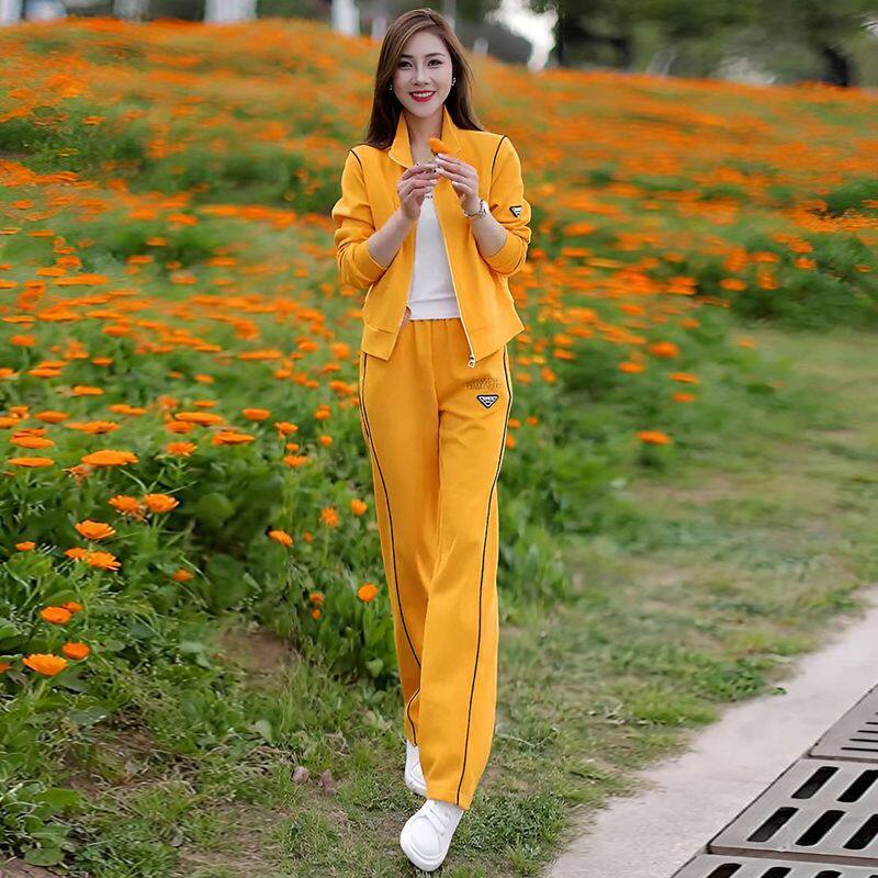 休闲套装女士春秋新款长袖卫衣两件套气质大码宽松显瘦时尚运动服