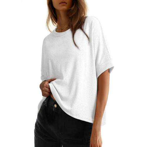 Womens Tops for Women 2026 Loose Oversized Basic Tee