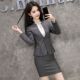 气质女神范高端商务灰色职业装 正装 秋冬时尚 套装 职场工作服 女西装