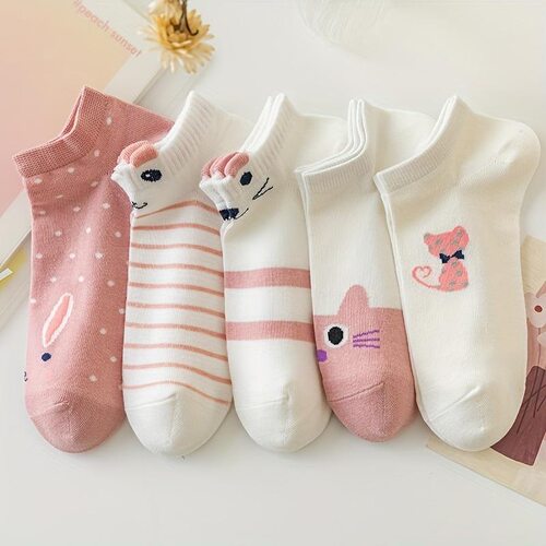 S 93594 Floral Pattern Mid Calf Socks 小花中筒袜 欧美跨境外