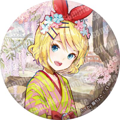 新品CRYPTON VOCALOID 初音未来 日谷底学生礼物花色衣 角色徽章