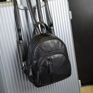 双肩包2023新款韩版潮女士女时尚百搭休闲软皮迷你小背包女包包