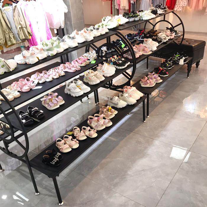 服装店鞋架展示架多层商场创意组合包架陈列架童装店流水台中岛架