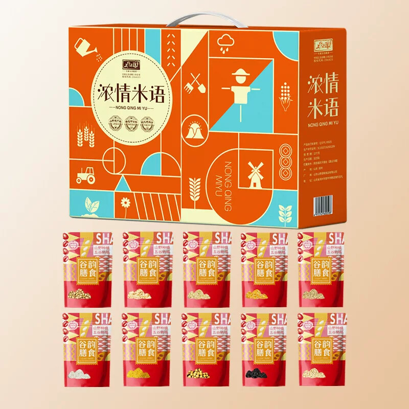 五谷杂粮礼盒粗粮组合礼盒装代餐主食饱腹低负担年货节日礼品