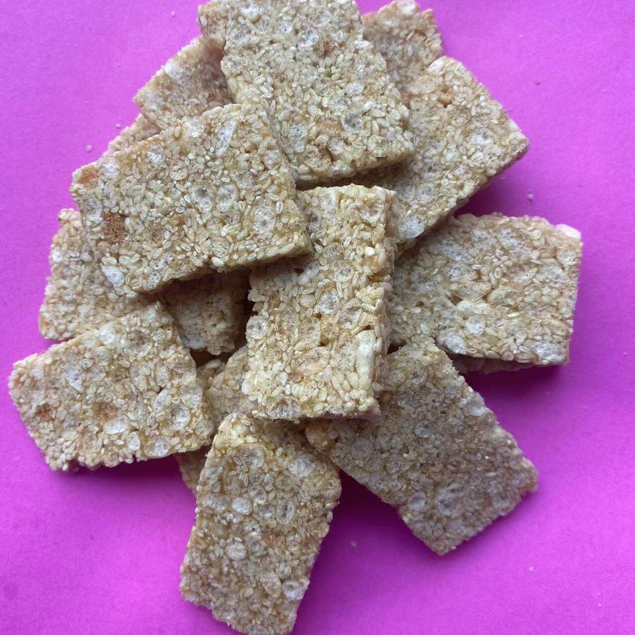 传统手工芝麻芝麻糖叶子炒米潜江麻糖酥糖湖北麦芽糖天门仙桃特产