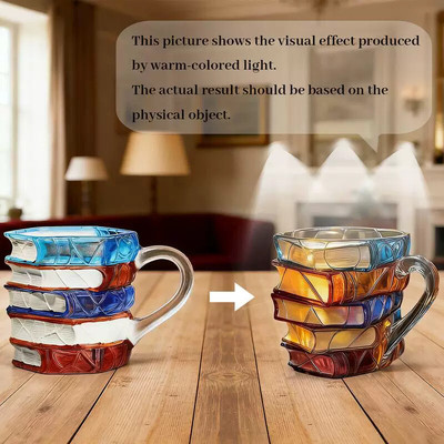 New versions Ceramic Innovative 3D Painting Book Mug Unique