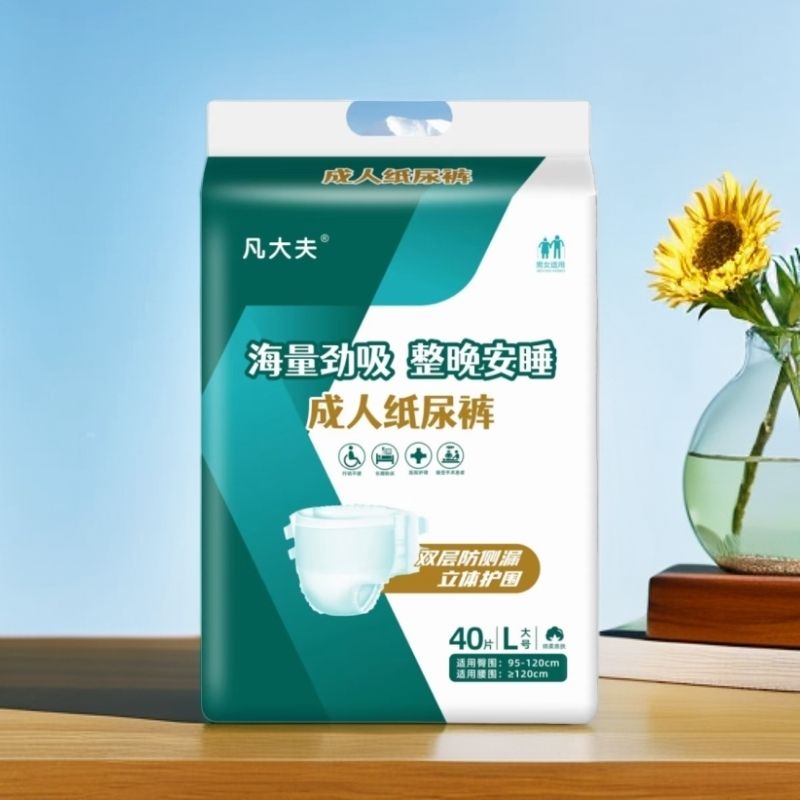 凡大夫成人纸尿裤40片粘贴式尿不湿一次性男女通用大号加厚棉包邮
