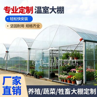 连栋温室大棚农用大棚蔬菜花卉种植棚养殖大棚骨架鸡棚养猪牛羊棚