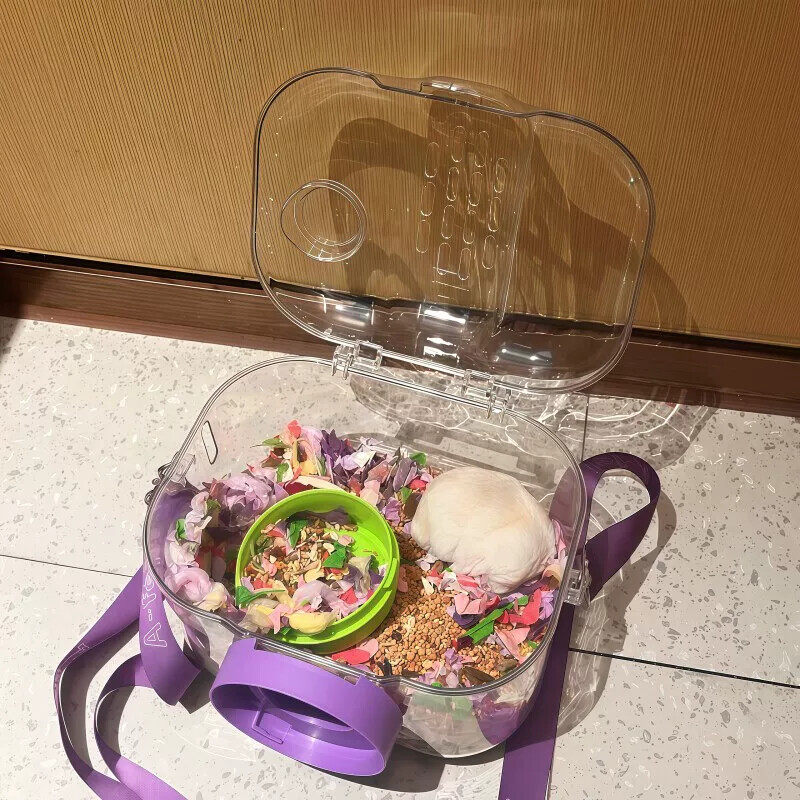 【仓鼠外带笼】便携外出外带包金丝熊蜜袋鼬花枝鼠小宠相机外带包