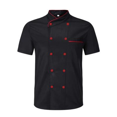 Mens Chef Uniform Double Breasted Coat Cooking Uniform For