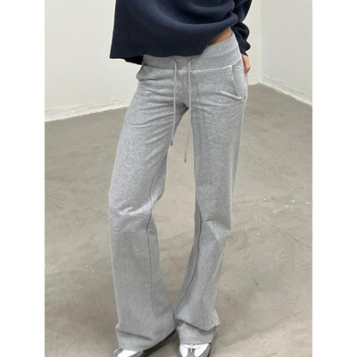 I 65760 Wide waistband slim long pants 宽腰修身显腿长长裤