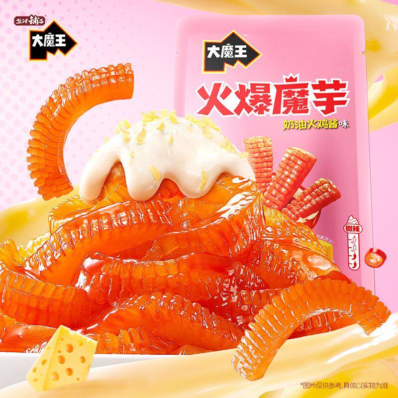 盐津铺子大火爆魔芋丝零食休闲小吃食品奶油火鸡酱味辣爽解馋