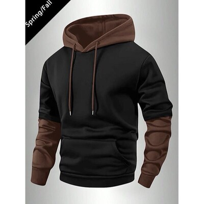 Autumn and Winter Men's Solid Color Hoodie Sports Jacket