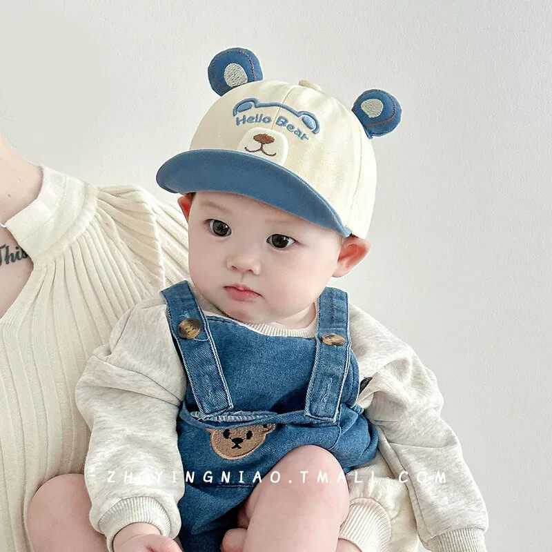 婴儿帽子春秋季宝宝鸭舌帽可爱超萌婴幼儿男女儿童遮阳防晒棒球帽