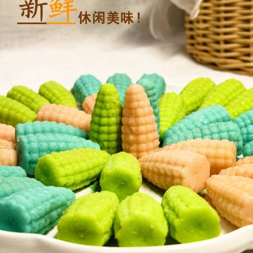 老式玉米软糖橘子喜糖桔子年货芒果零食西瓜糖果结婚怀旧水果