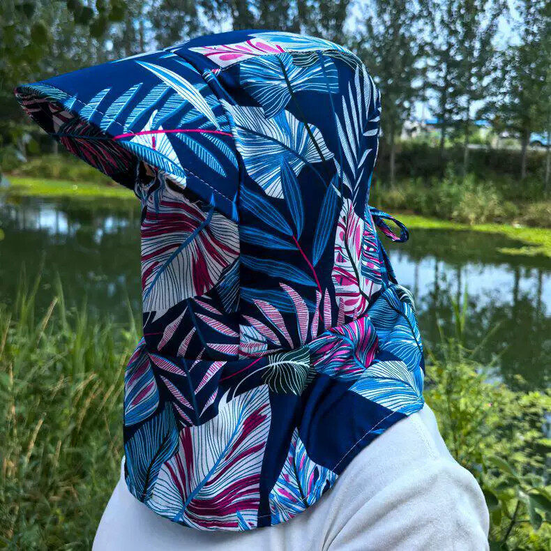 遮阳帽女夏季大帽檐防晒帽新款太阳帽子遮全脸护肩颈下地干活