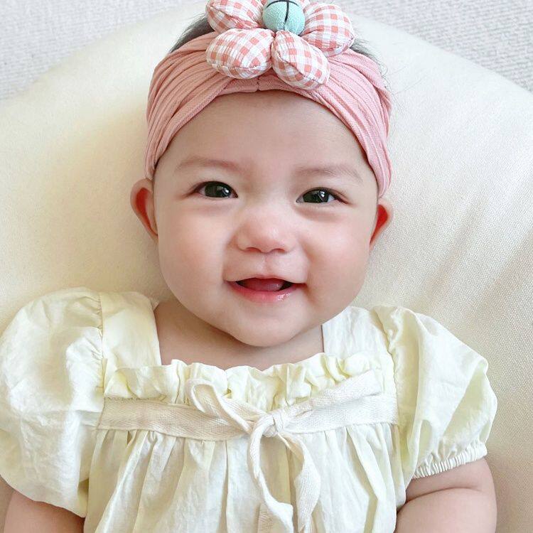 婴儿头巾护囟门新生婴儿发带夏季薄款可爱婴幼儿头巾卤门帽女宝宝