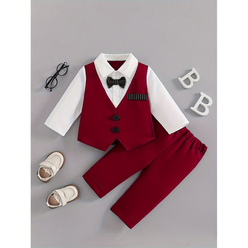 V 56531 Baby Gentleman Three Piece Suit 男婴绅士三件套服饰