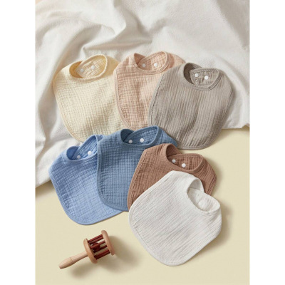 H 44051 Baby absorbable gauze bibs 婴儿吸水纱布围嘴跨境