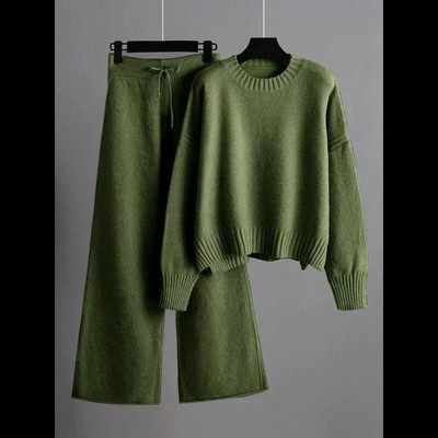 Local warehouse Women'S Oversized Round Neck Sweater Wide