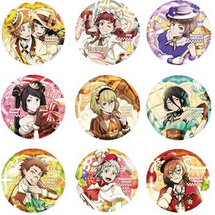 文豪野犬中原中也中岛敦春野绮罗子露西马口铁日谷底徽章动漫周边