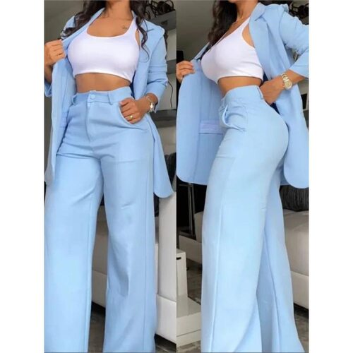 Woman Elegant Blazer Sets New Autumn Fashion Womens Notched