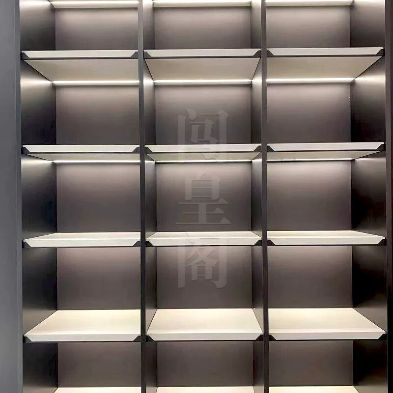 云母石层板彷云石透光石发光柜隔层酒柜展示柜现代装饰柜灯箱灯罩