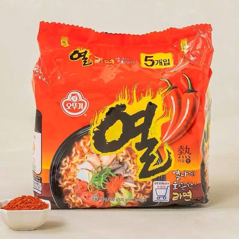 韩国火热不倒翁拉面韩式方便面泡面袋装夜宵汤面速食金拉面辣味
