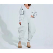 flared pants sexy long neck jumpsuit Women tight
