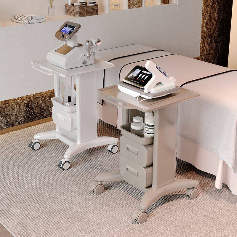 美容院专用大面板加厚仪器底座小推车台式架现代简约可移动工具车