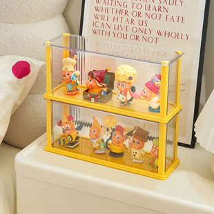 星星人展示盒加宽加高手办盲盒收纳展示架适用泡泡玛特盒子亚克力